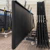 OUTLET - Brama przesuwna aluminiowa - pełna 5000mm x 1500mm, grubość 48 mm, (blacha dwustronna - 4mm) LEWA - RAL7021 (mat struktura) - przeciwwaga niezabudowana + słupy — zdjęcie 9