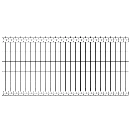 Panel Ogrodzeniowy, Kratowy 3D (fi-4mm) H-1230 - RAL 7016 — zdjęcie 2