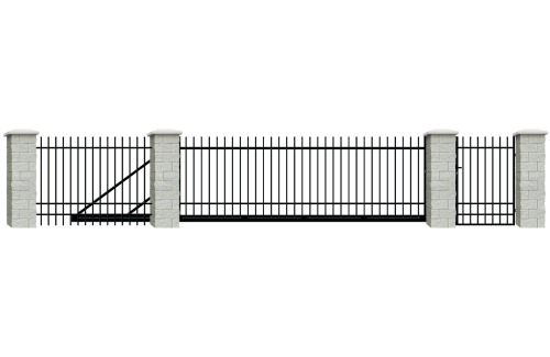 Brama przesuwna na wymiar, ogrodzenie Nicea — zdjęcie 2