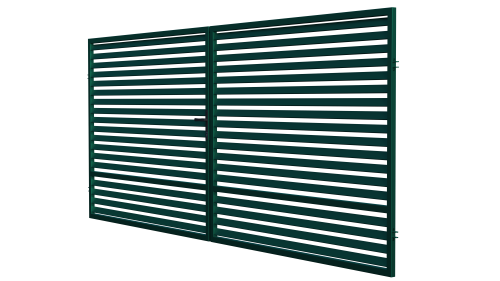 Brama dwuskrzydłowa 150x350 cm z zamkiem, ogrodzenie Bryza — zdjęcie 4