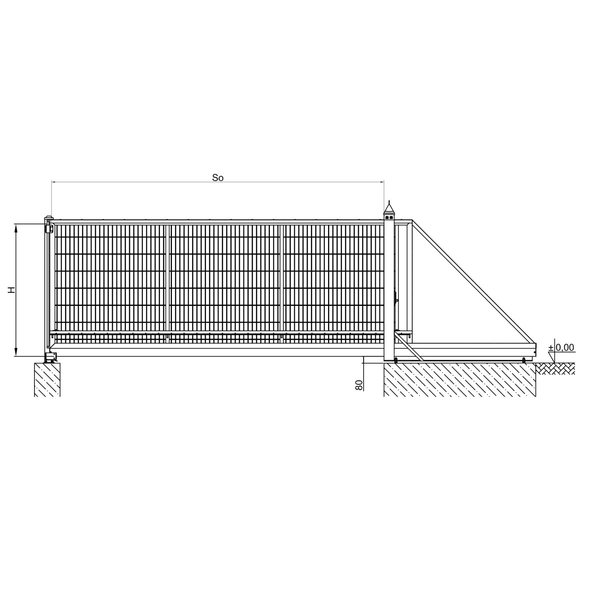Brama panelowa przesuwna Gardia — zdjęcie 3