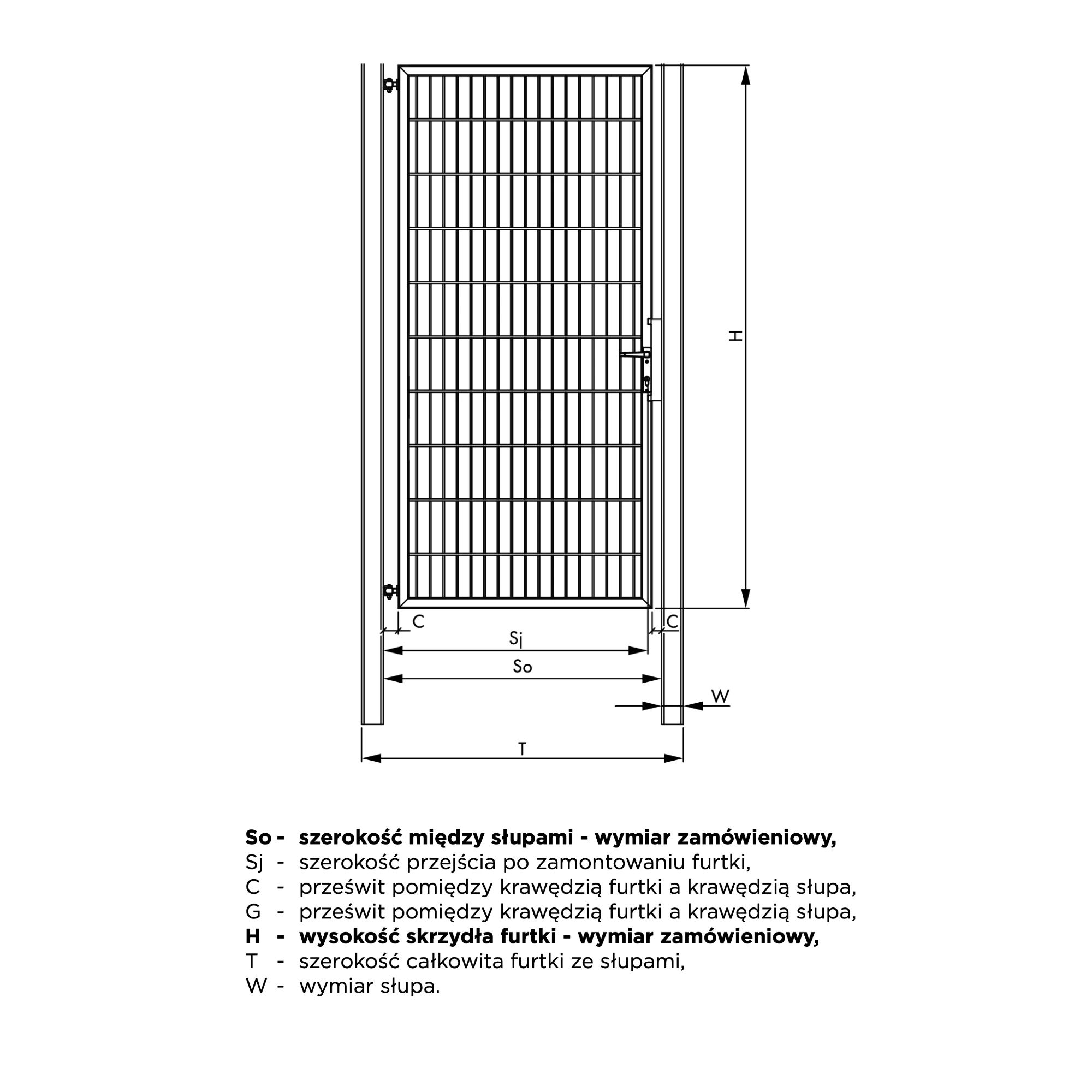 Furtka panelowa Gardia Light — zdjęcie 3