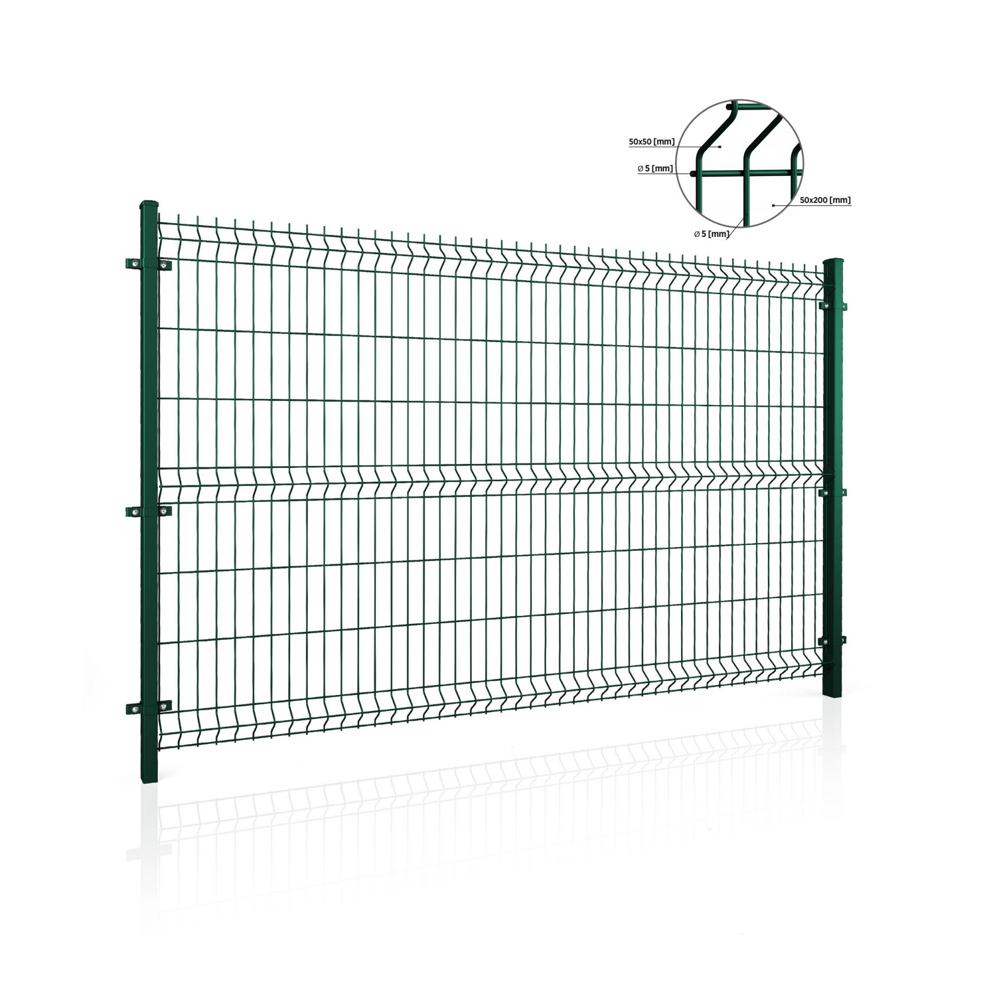 Panel ogrodzeniowy VEGA B 3D. Oczko 50x200. Paleta 50 szt — zdjęcie 9