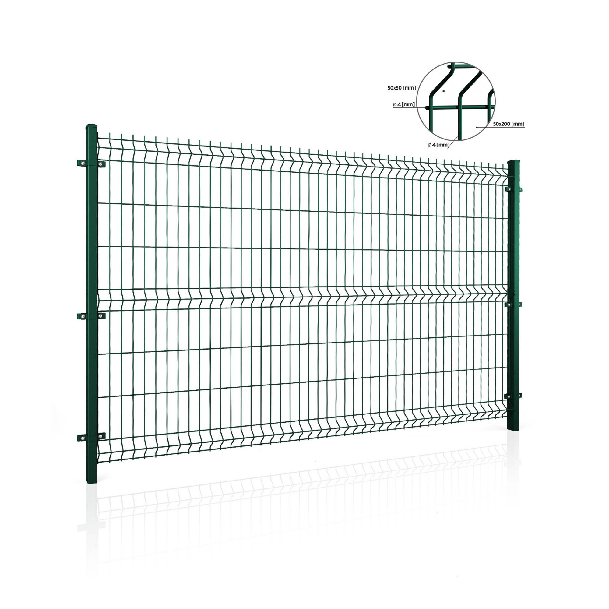 Panel ogrodzeniowy VEGA B Light 3D. Oczko 50x200. Paleta 50 szt — zdjęcie 9