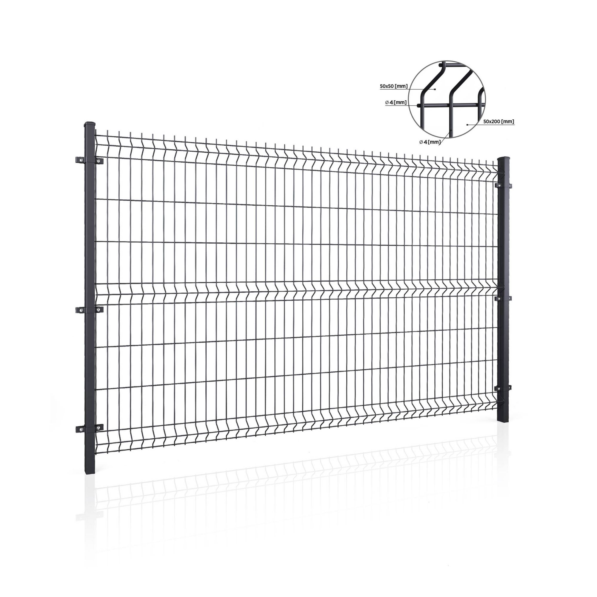Panel ogrodzeniowy VEGA B Light 3D. Oczko 50x200. Paleta 50 szt — zdjęcie 10