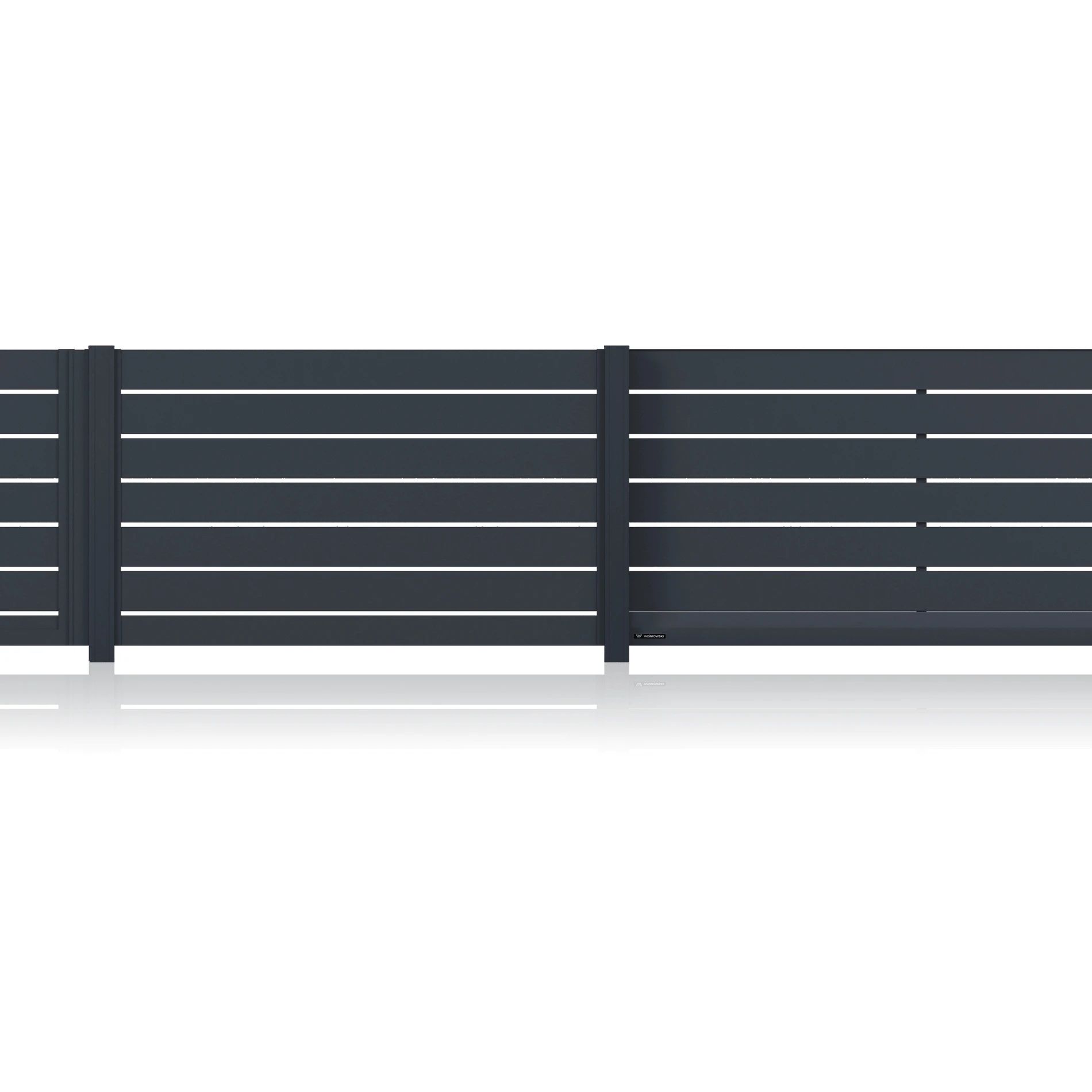 Przęsło ogrodzeniowe aluminiowe MODERN AW.AL.100 — zdjęcie 2