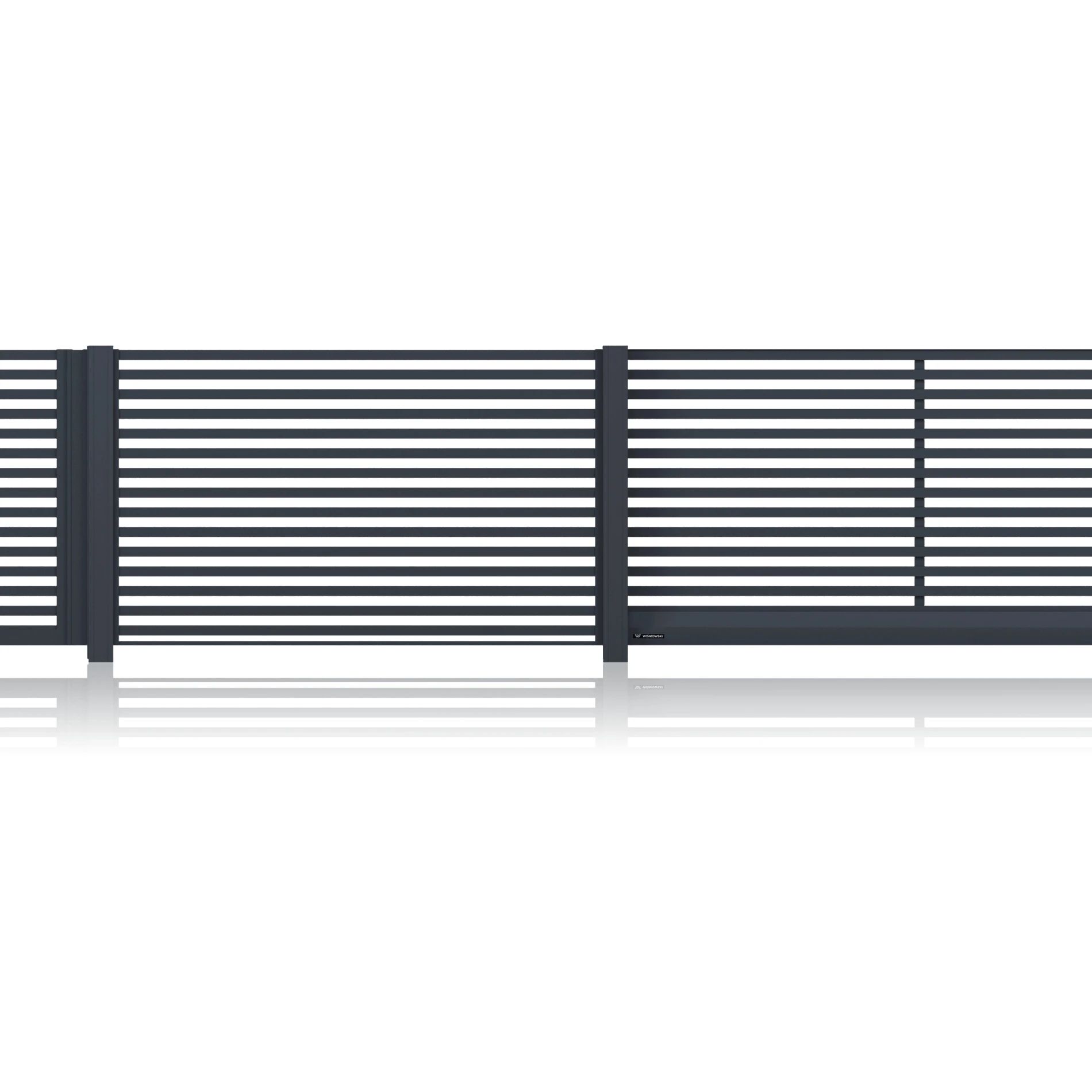 Przęsło ogrodzeniowe aluminiowe MODERN AW.AL.102 — zdjęcie 2