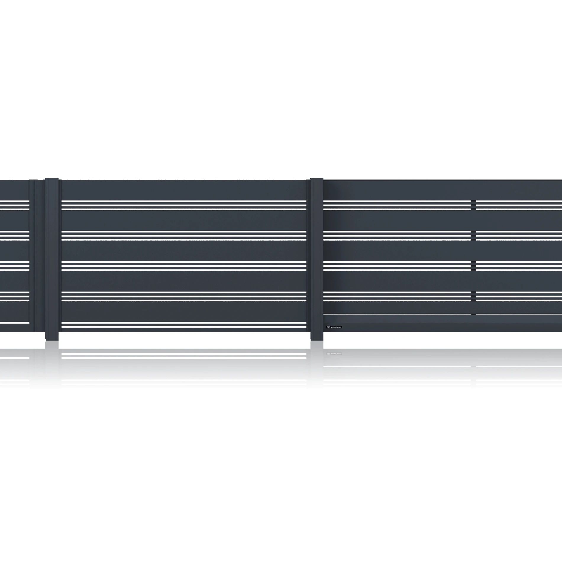 Przęsło ogrodzeniowe aluminiowe MODERN AW.AL.105 — zdjęcie 2