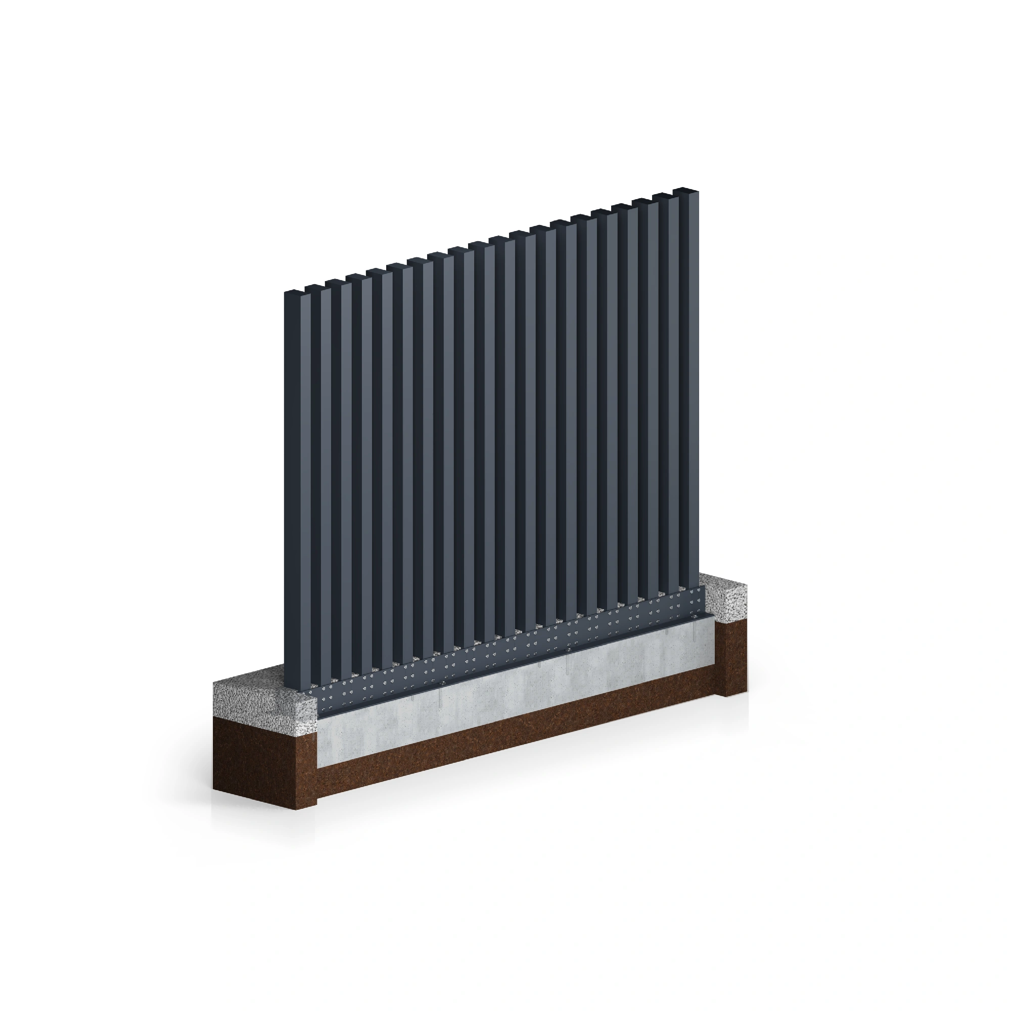 Przęsło palisadowe aluminiowe INFINITY AW.AL.141 — zdjęcie 3