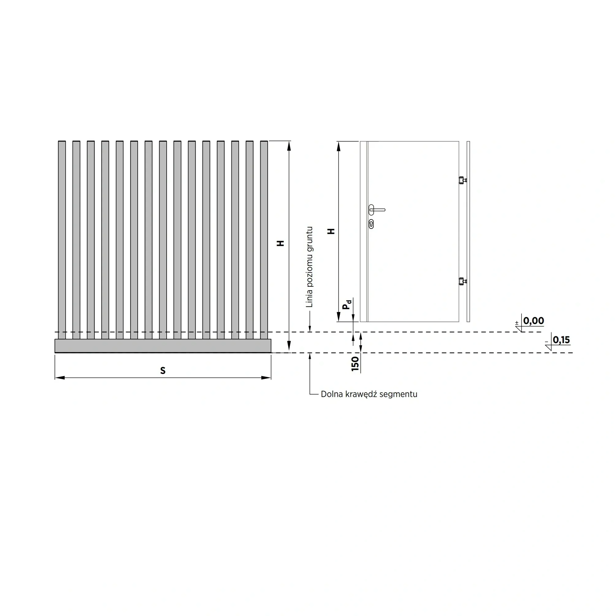 Przęsło palisadowe aluminiowe INFINITY AW.AL.141 — zdjęcie 9