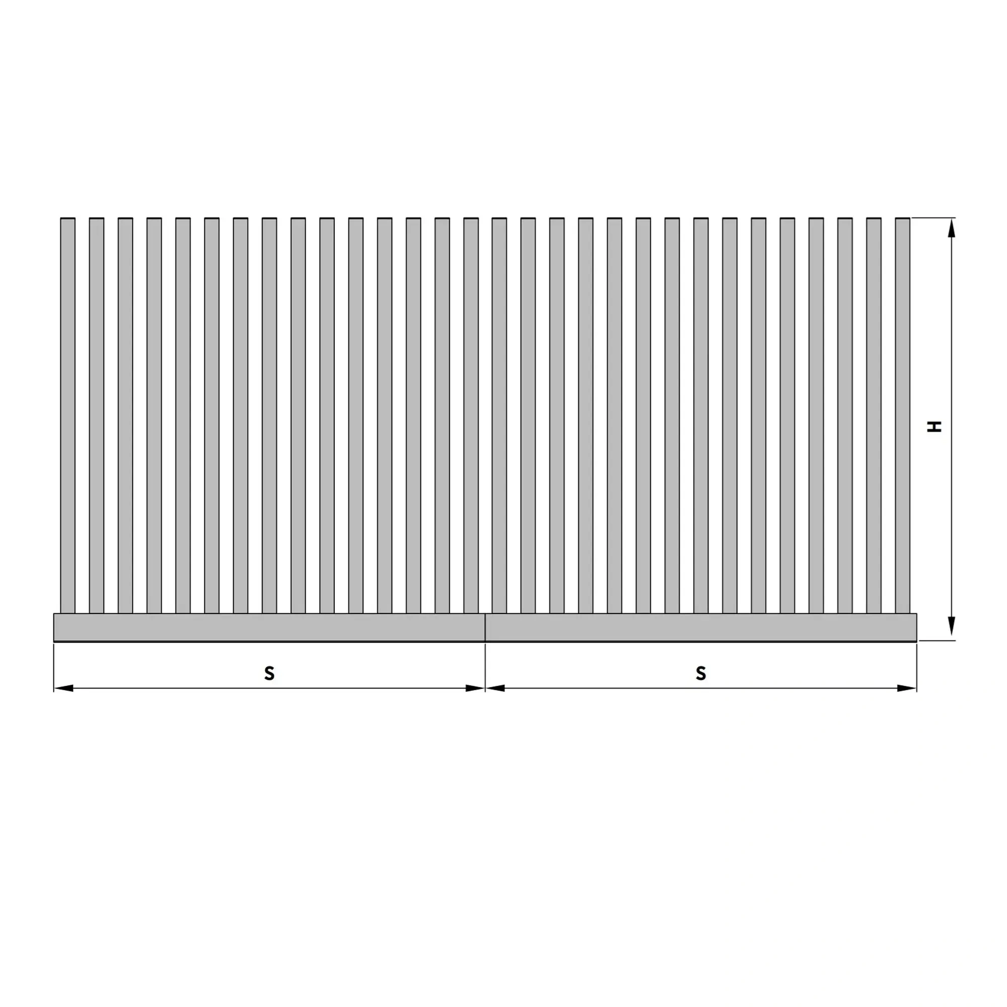 Przęsło palisadowe aluminiowe INFINITY AW.AL.141 — zdjęcie 11