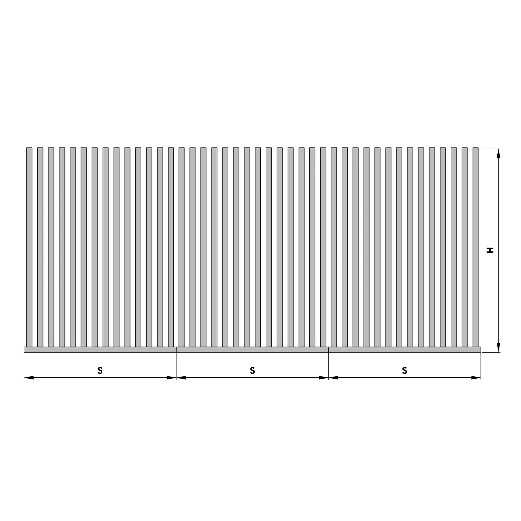 Przęsło palisadowe stalowe INFINITY AW.10.131 — zdjęcie 12