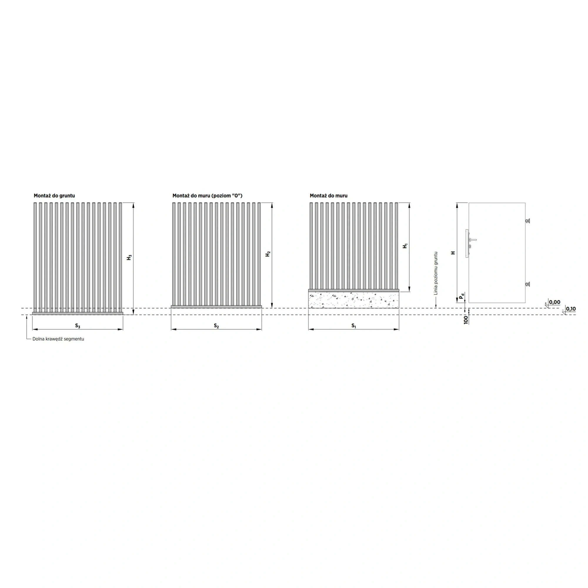 Przęsło palisadowe stalowe INFINITY AW.10.132 — zdjęcie 9
